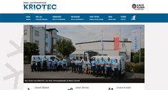 Desktop Screenshot of kriotec.de