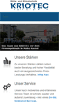 Mobile Screenshot of kriotec.de