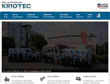 Tablet Screenshot of kriotec.de